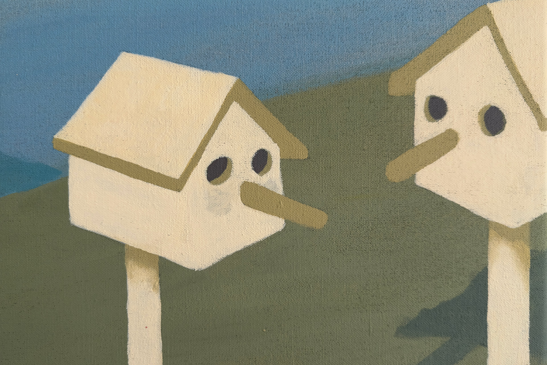 Het verlegen vogelhuisje