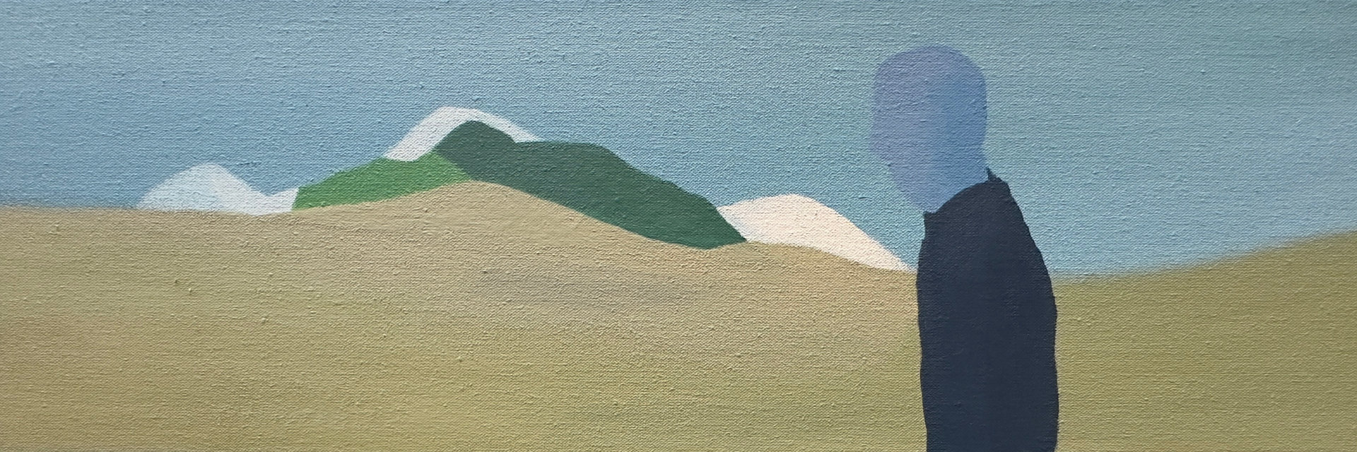 Blauw manneken